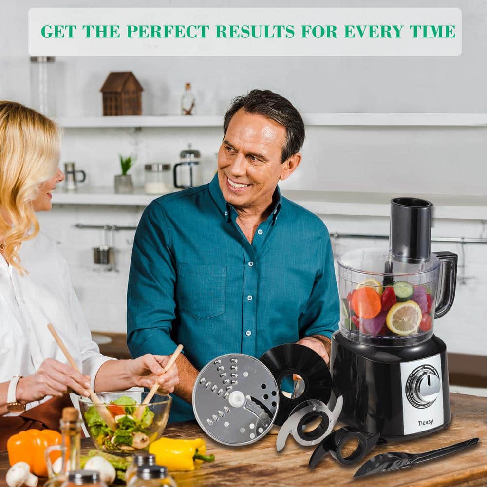 10-Cup 3-Speed Multifunctional Stainless Steel Food Processor