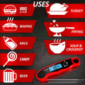 Waterproof Kitchen Food Cooking Thermometer with Backlight