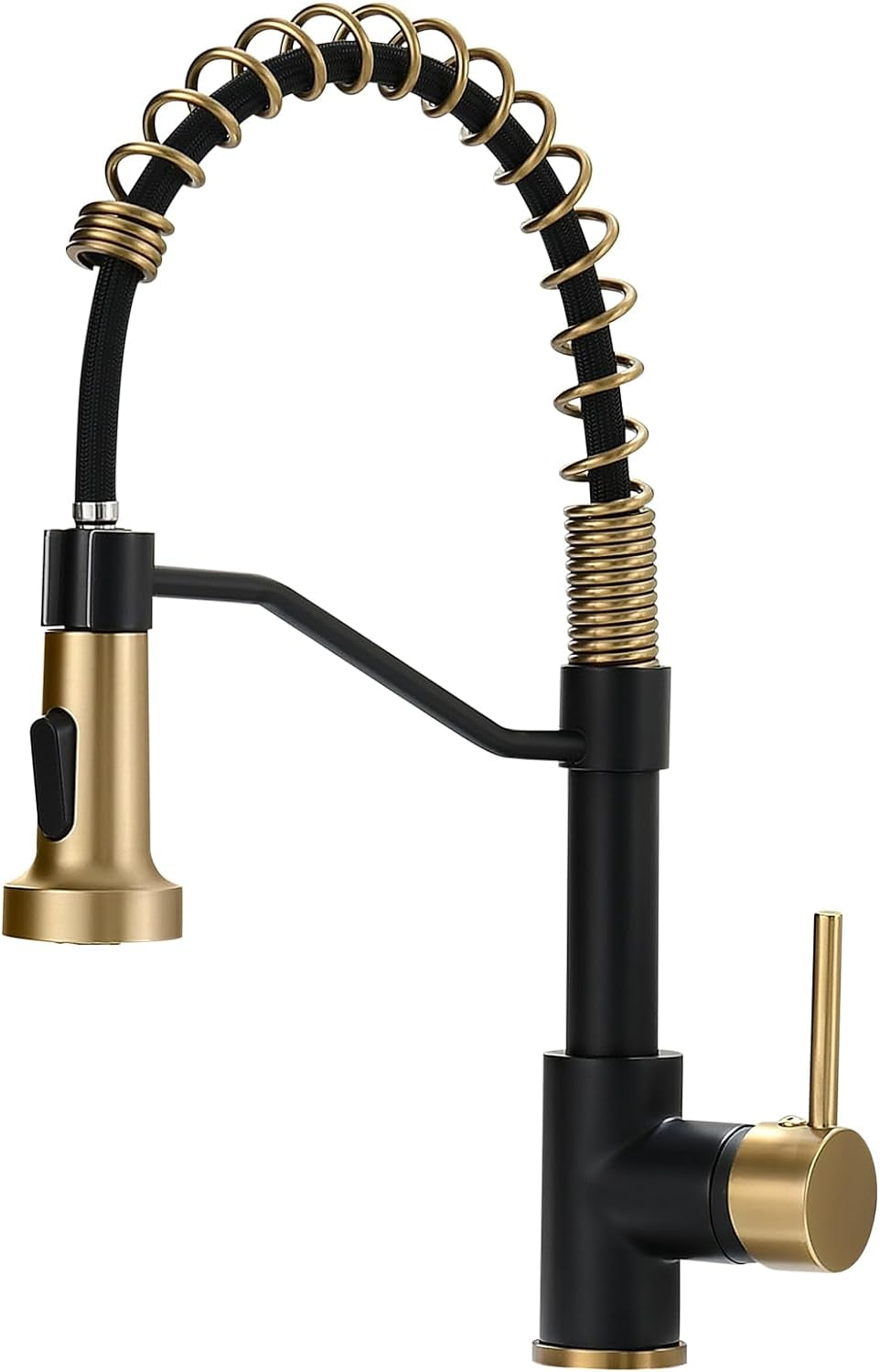 Kitchen Faucet,Kitchen Faucets with Pull Down Sprayer AIMADI Commercial Style Single Handle Matte Black Kitchen Faucet with Sprayer