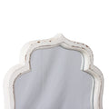 Hanging Rustic Distressed White Bathroom and Living Room Wall Mirrors,16 X 12 Inch