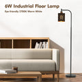 Gothic Floor Lamp with Laser-Cutout Lampshade, LED Standing Lamp for Living Room & Bedroom, 67 Inch