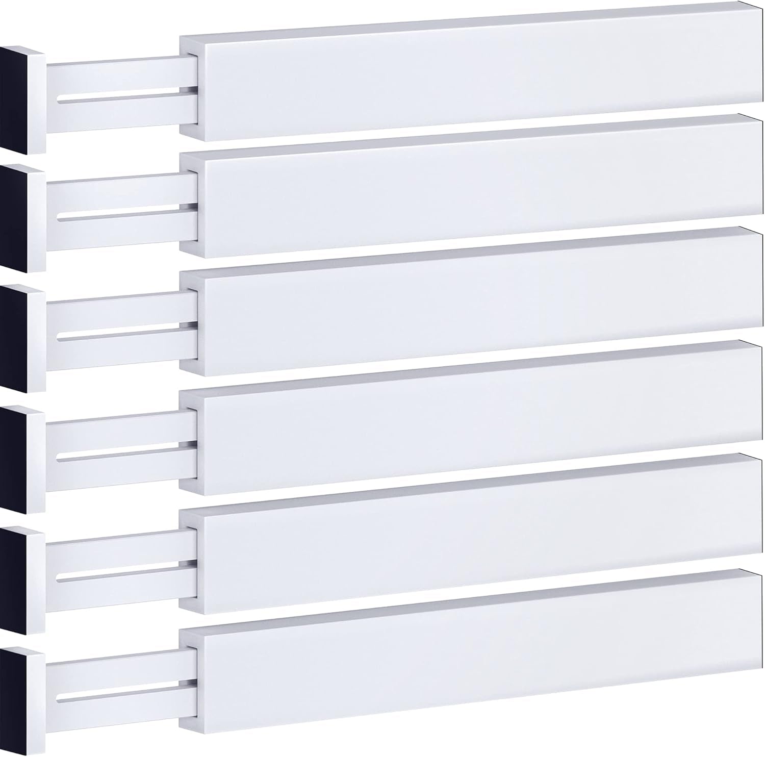 Large Kitchen Drawer Organizer - Expandable Bamboo Drawer Dividers (17" - 21.5")