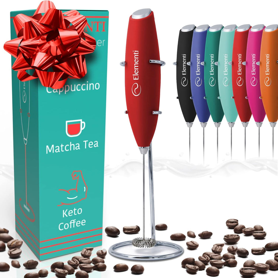 Elementi Electric Milk Frother Handheld