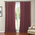 108 Inches Long Blackout Curtain for Bedroom Kids Room , Linen Blend Thermal Insulated Curtain 52Wx108L,1 Panel