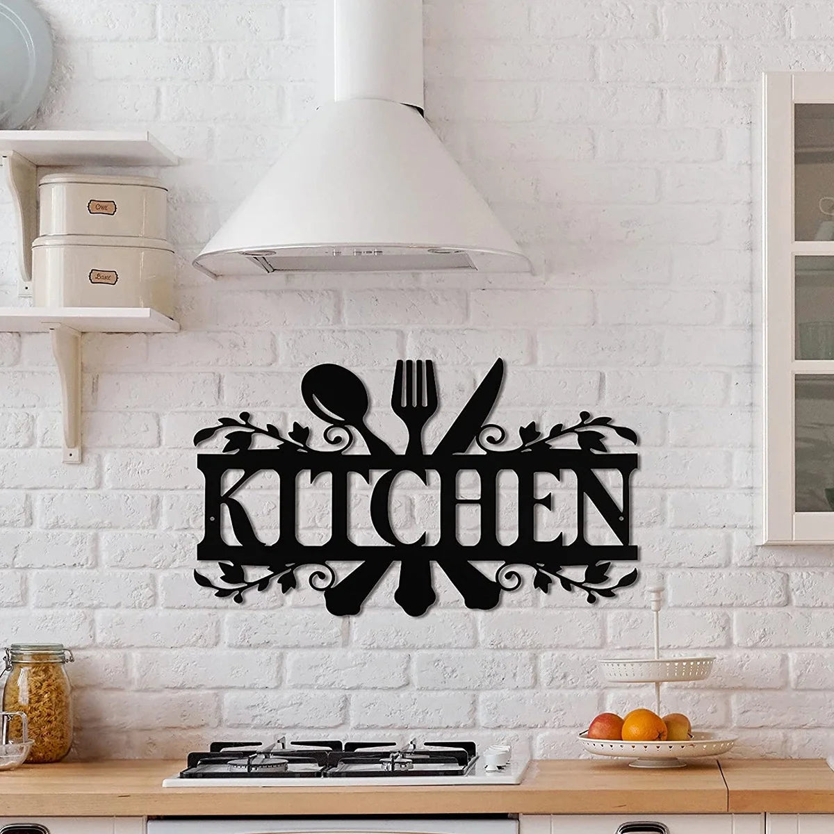 Metal Kitchen Sign Wall Decor 