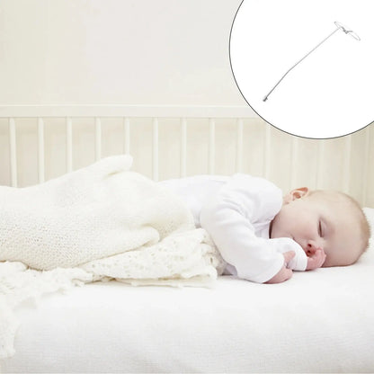 Mosquito net bracket crib for baby holder, designed for securing netting over a bassinet. Durable steel construction ensures long-lasting use.