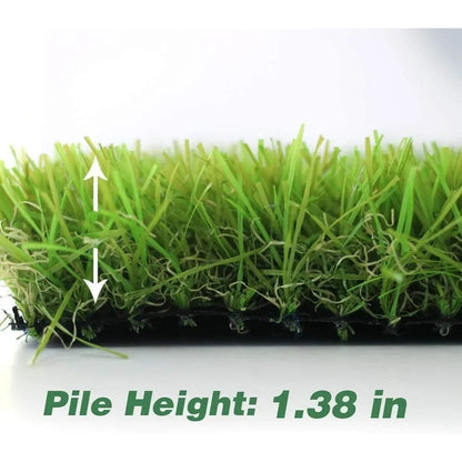 Artificial Grass Turf 1.38" Custom Sizes,Fake Grass Indoor/Outdoor Rug Synthetic Lawn Carpet,Faux Grass Landscape Home & Garden