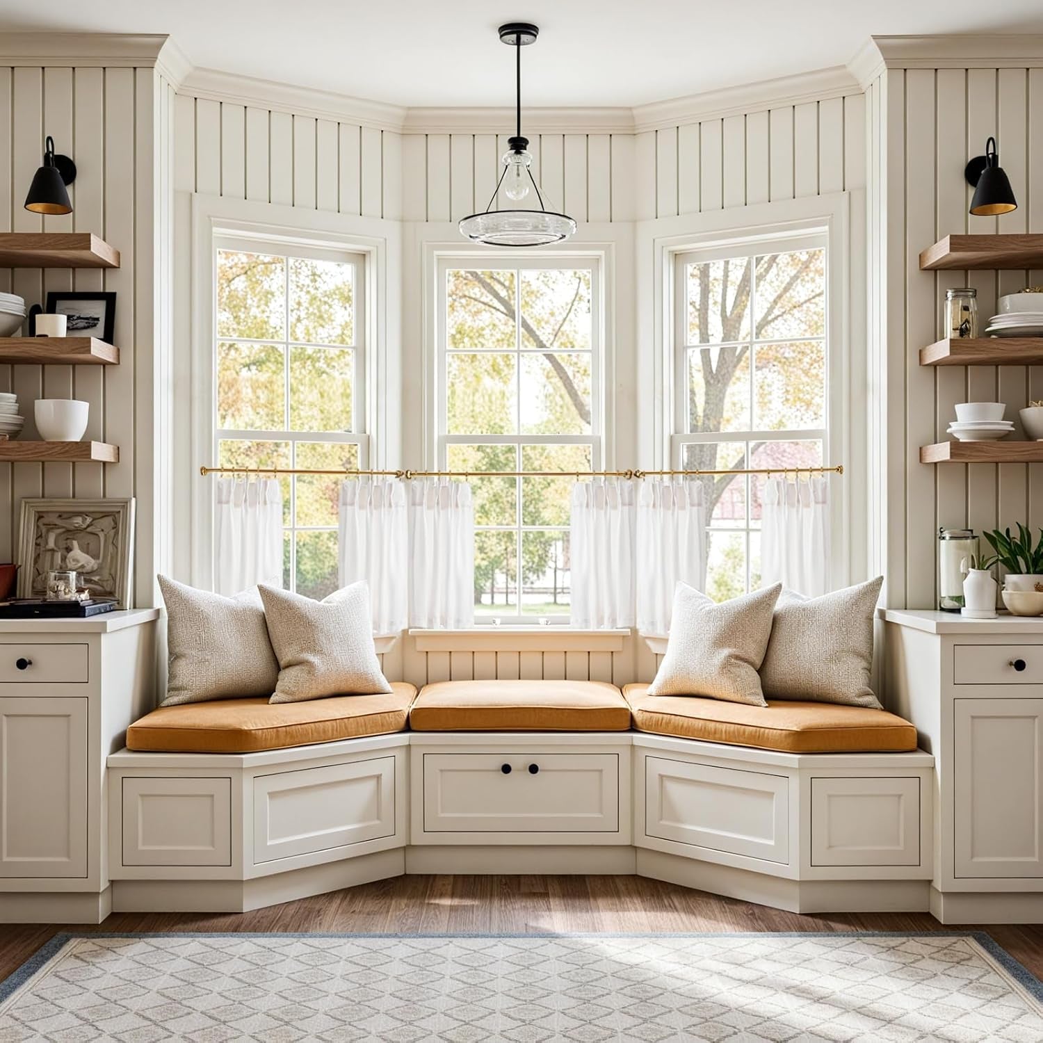 jinchan Linen Pinch Pleated Kitchen Curtains 24 Inch 2 Panels, Natural Linen Tier Curtains Back Tab Beige Farmhouse Cafe, Light Filtering Small Window Drapes for Bathroom Laundry Room Beige