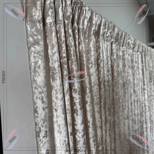 Popular velvet material wedding pipe and drape backdrop for stage decoration. Elegant silk fabric with customizable sizes, ideal for events.