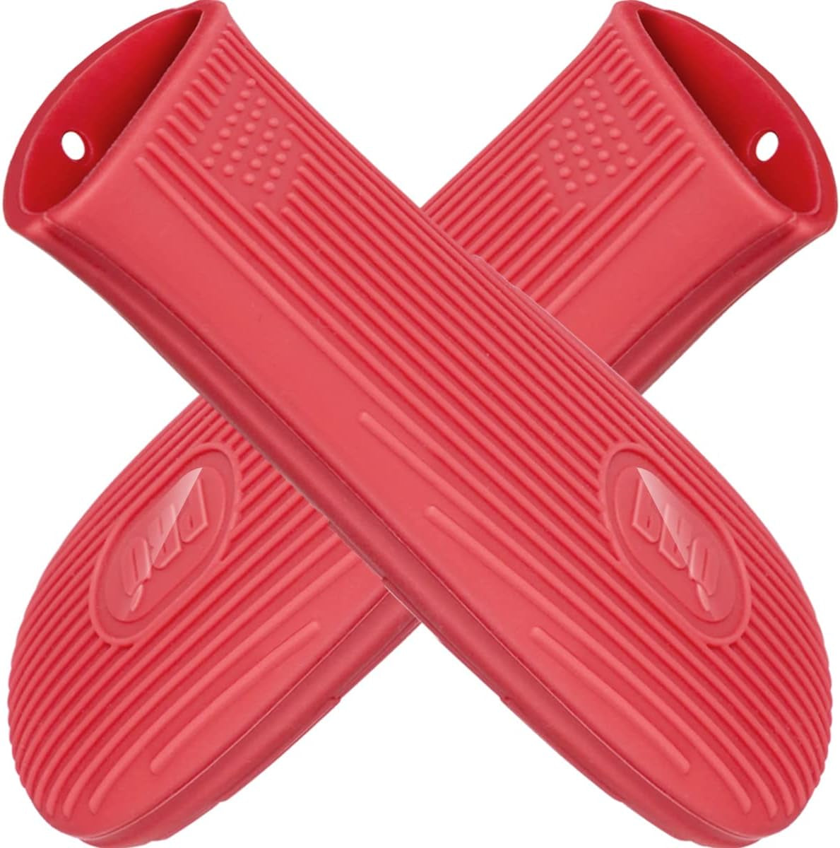 Cbiumpro 2-Pack Cast Iron Handle Cover, Silicone Heat Resistant Hot Cast Iron Skillet Pan Handle Covers Holder Sleeve