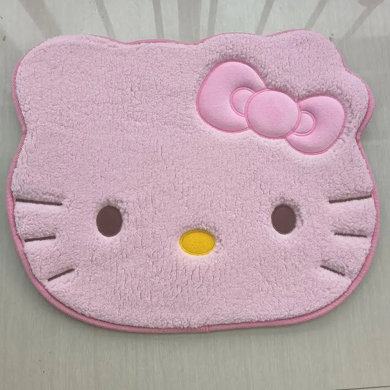 Sanrio Hello Kitty Designer Plush Rug Soft Doormat Floor Mat Carpet Home Living Bath Room Anti Slip Imitation Cashmere Gifts