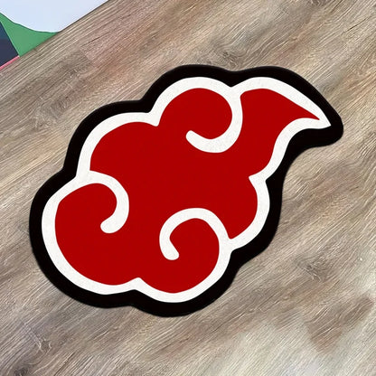 Naruto Akatsuki Red Cloud Doormat Mat Anime Anti-Slip Kitchen Bedroom Carpet Living Room Entrance Rug Home Decor Kids Gift