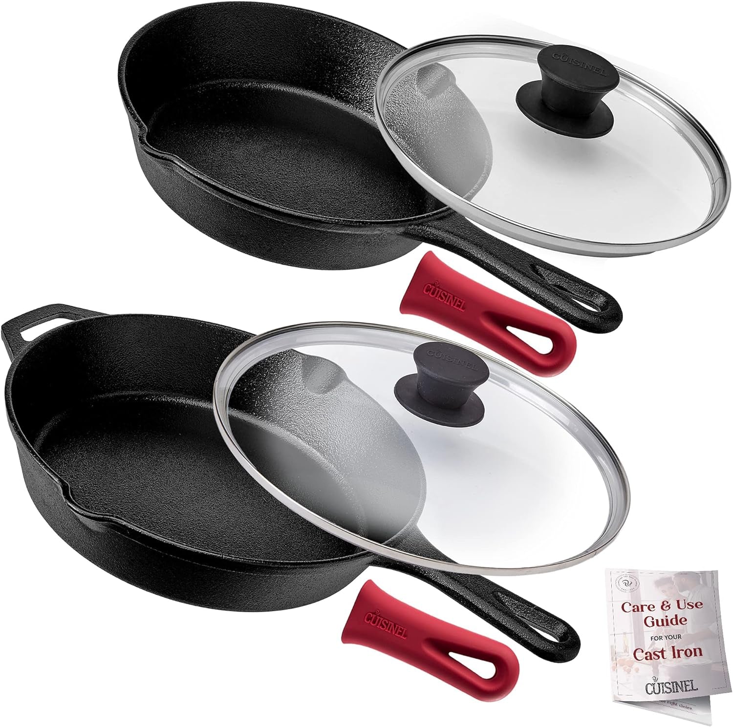 Cuisinel Cast Iron Skillets Set 