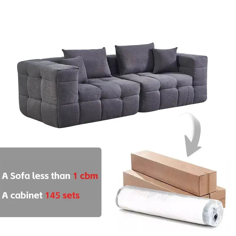 Cloud Foam Vacuum Foshan Compressor Couch Cheap Modular Compressed-sofa A 3 Packed Sealed Vacuum Compressed Sofa


