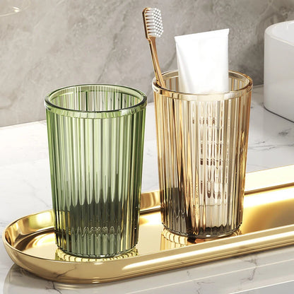 Acrylic Mouthwash Cup Toothbrush Bathroom Cup Light Luxury Style Bathroom Storage Accessories Toothbrush Holder