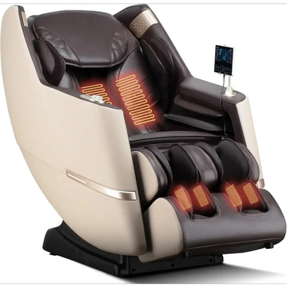 Zero Gravity Massage Chair, APP, Touch Screen, Foot Rollers, Airbags, Bluetooth, Body Scan, Thai Stretch, Shiatu Massage Chair