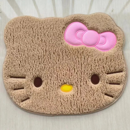 Sanrio Hello Kitty Designer Plush Rug Soft Doormat Floor Mat Carpet Home Living Bath Room Anti Slip Imitation Cashmere Gifts