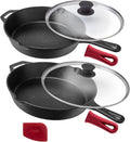 Cuisinel Cast Iron Skillets Set 