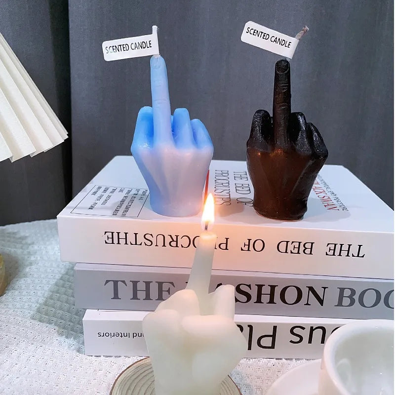 Middle Finger Scented Candles Home Decor Wedding Gifts Emergency Candles for Party