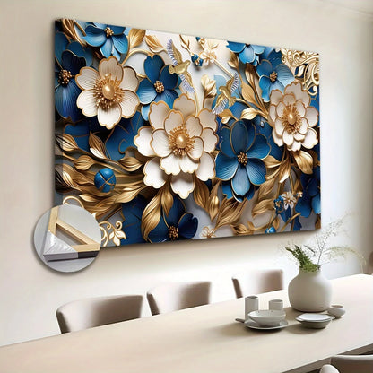 Canvas Wall Art Filled with Floral Symphony Suitable for Living Room Bedroom Home Office Kitchen Dining Room Wall Decoration