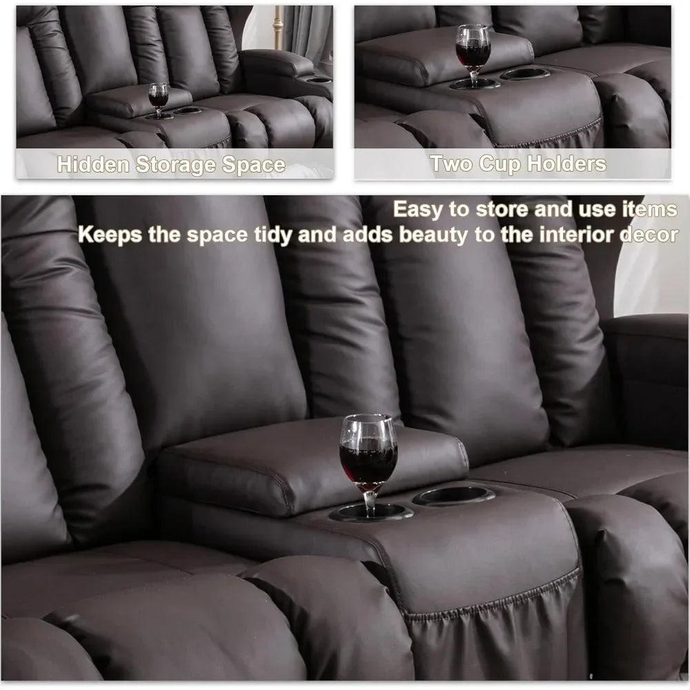 Recliner Sofa & Console, Wall Hugger Reclining RV,  RV Theater Seats, Theater Seating, Home Theater Seating