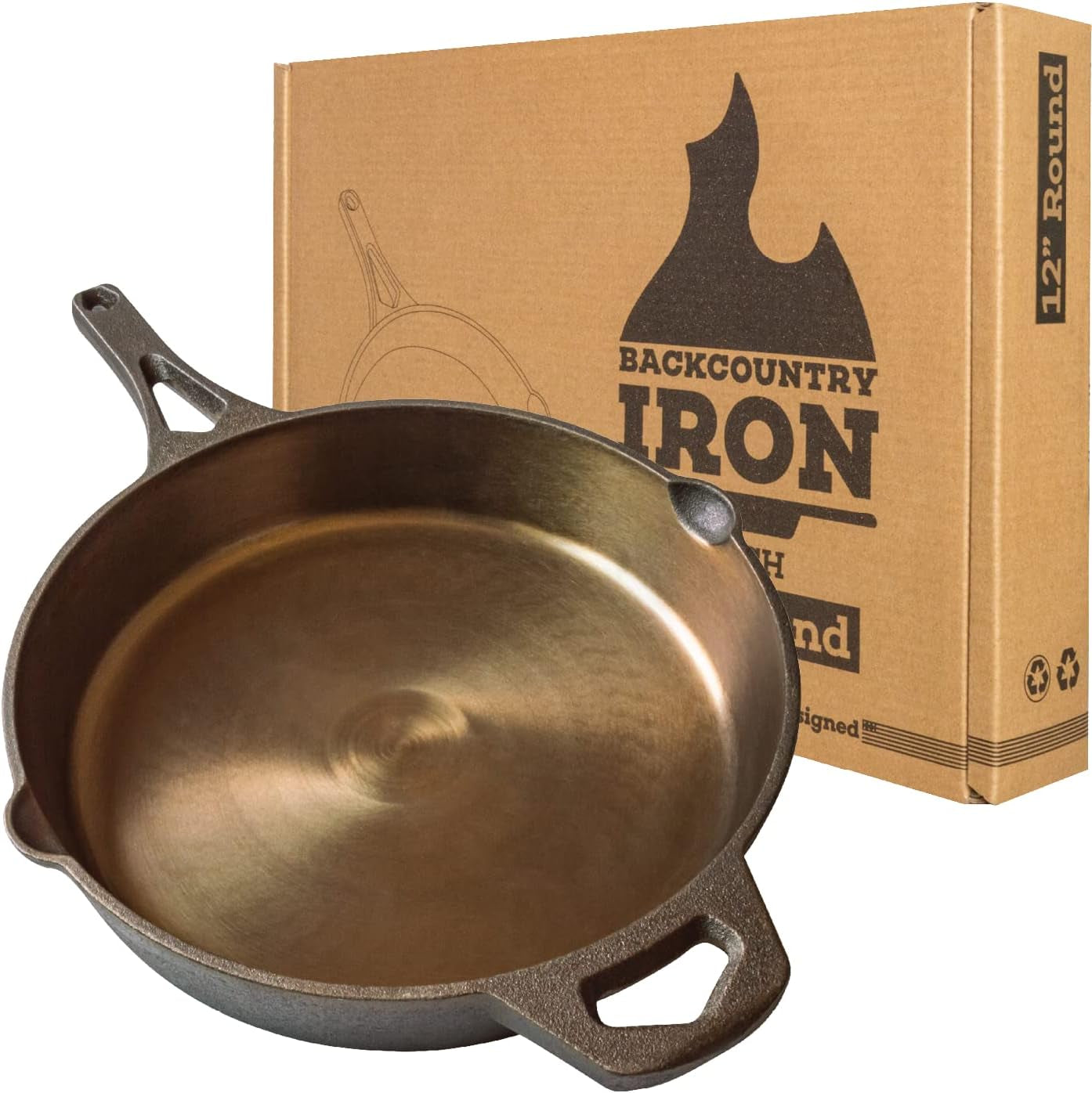 Backcountry Iron 6 Inch Smooth Wasatch Pre-Seasoned Round Cast Iron Skillet