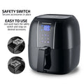 3.2 Quart Compact Air Fryer, Digital LED Touch Screen, Non-Stick Basket, New-Black FAD61302B