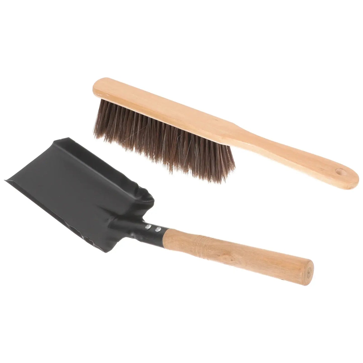 Fireplace Cleaning Set Pan Charcoal Chimney Starter Hand Broom Dustpan Firewood Rack