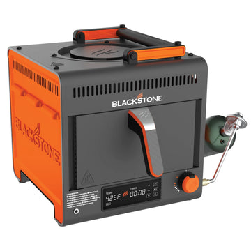 Adventure Ready Portable Propane Air Fryer, 4 Quart, Gray & Orange, 18W, 3Ft Cord