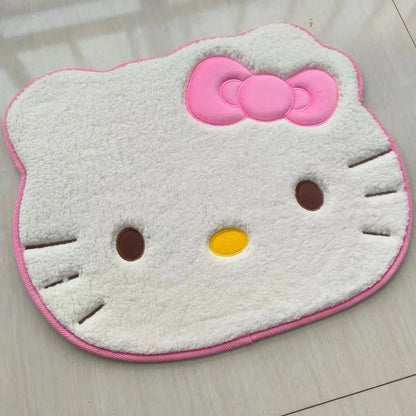 Sanrio Hello Kitty Designer Plush Rug Soft Doormat Floor Mat Carpet Home Living Bath Room Anti Slip Imitation Cashmere Gifts