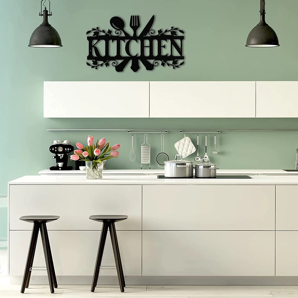 Metal Kitchen Sign Wall Decor 