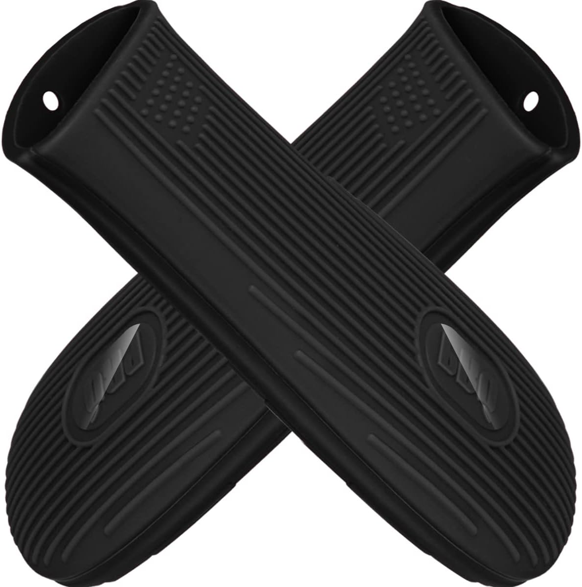 Cbiumpro 2-Pack Cast Iron Handle Cover, Silicone Heat Resistant Hot Cast Iron Skillet Pan Handle Covers Holder Sleeve