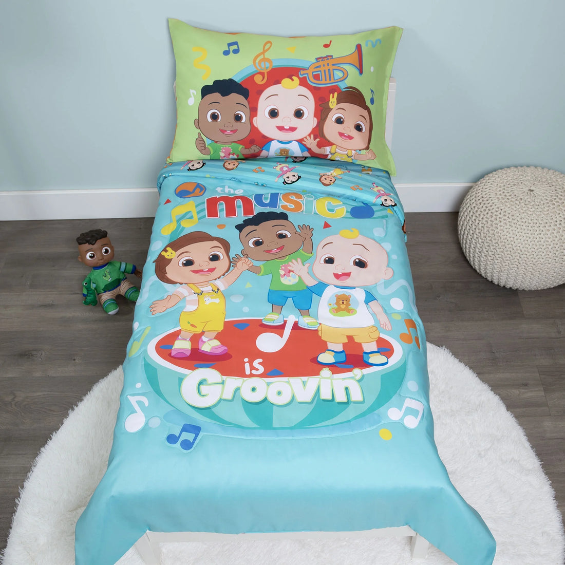 3 Pc Toddler Bed Set with Bonus Tote - You Make My Heart Sing Theme