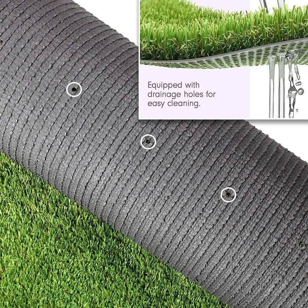 Artificial Grass Turf 1.38" Custom Sizes,Fake Grass Indoor/Outdoor Rug Synthetic Lawn Carpet,Faux Grass Landscape Home & Garden