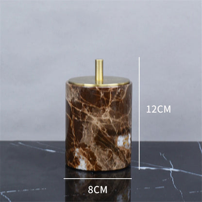 Brown Onyx Natural Marble Bathroom Accessories Luxury Marble Soap Dispenser Toothbrush Holder Soap Dish Tray Set for Bathroom