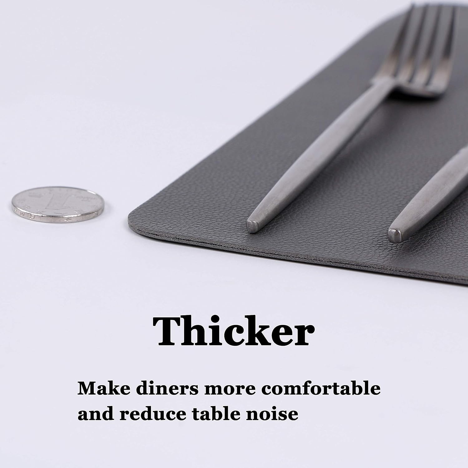 Wipeable Placemats Leather Table Mats Waterproof Heat-Resistant Easy to Clean for Dining Table Set Kitchen Table 