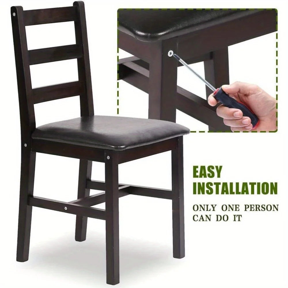 Kitchen Table and Dining Table Set, Wooden Elegant Kitchen