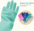 Angel Wings Magic Dish Washing Gloves with Scrubber, Silicone Reusable Cleaning Gloves, Heat-proof Household Scrubber Gloves