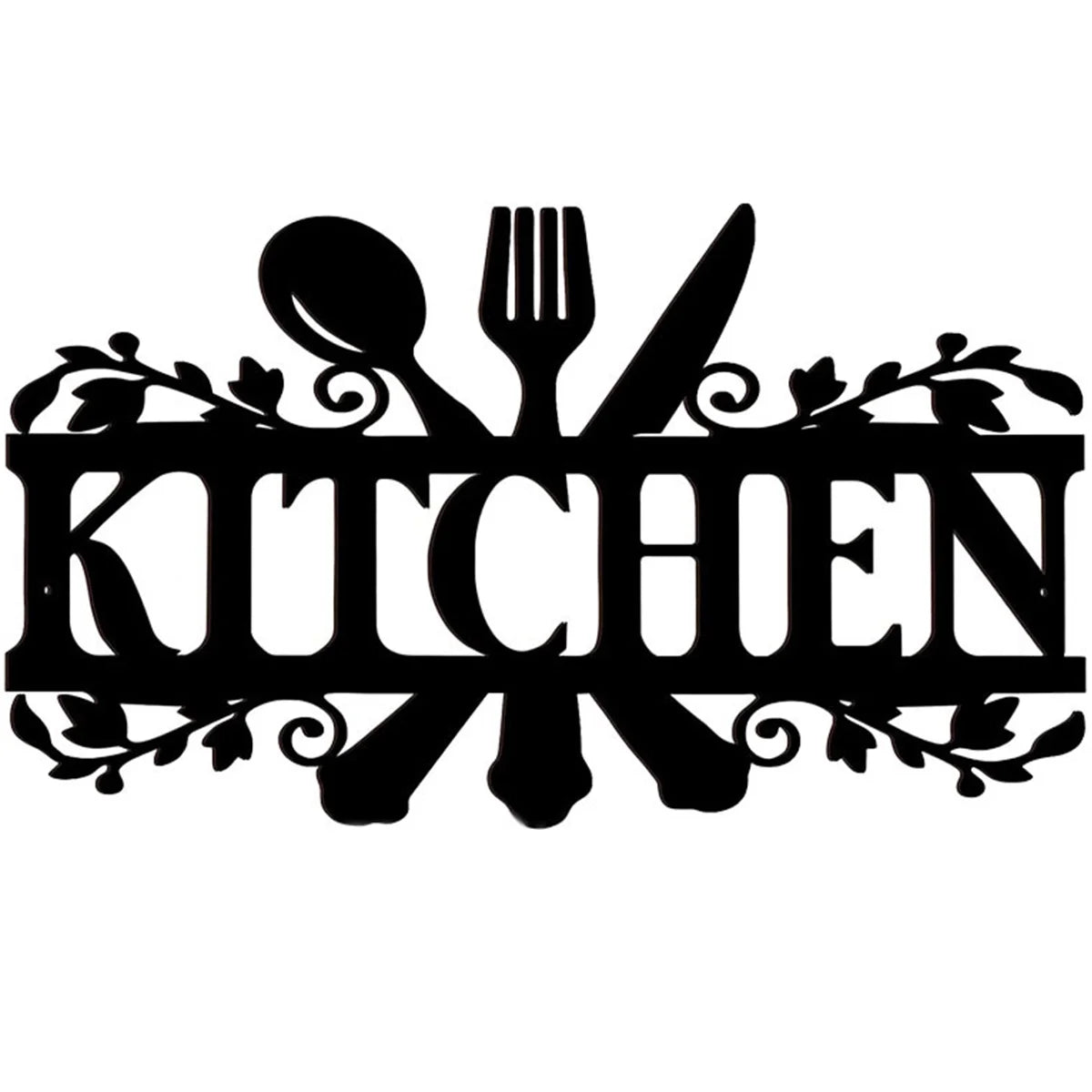 Metal Kitchen Sign Wall Decor 