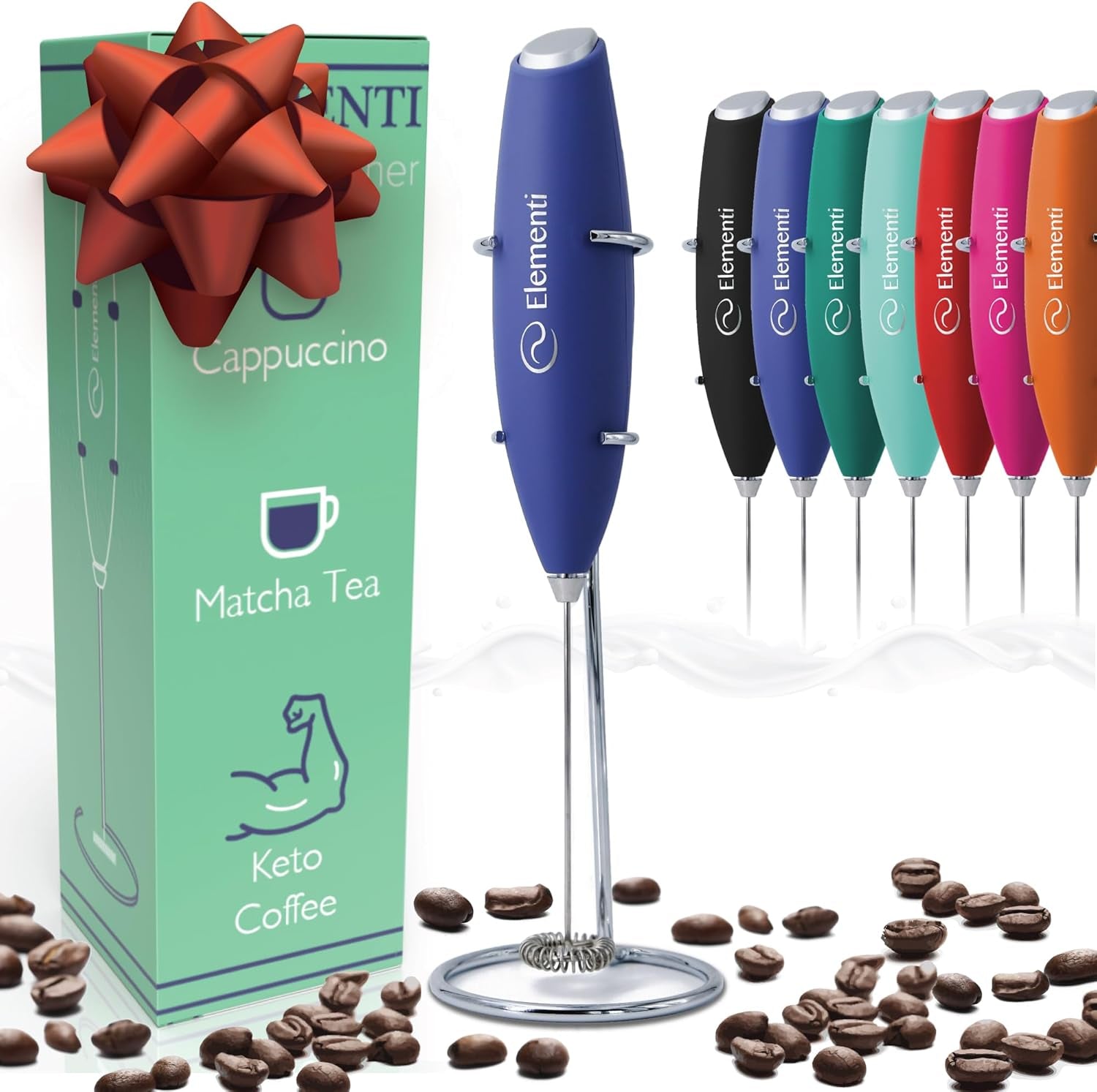 Elementi Electric Milk Frother Handheld