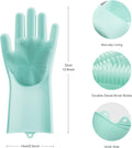 Angel Wings Magic Dish Washing Gloves with Scrubber, Silicone Reusable Cleaning Gloves, Heat-proof Household Scrubber Gloves