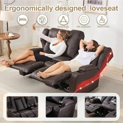 Recliner Sofa & Console, Wall Hugger Reclining RV,  RV Theater Seats, Theater Seating, Home Theater Seating