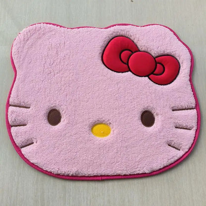 Sanrio Hello Kitty Designer Plush Rug Soft Doormat Floor Mat Carpet Home Living Bath Room Anti Slip Imitation Cashmere Gifts