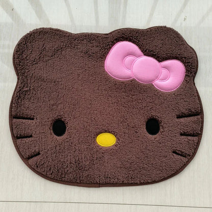 Sanrio Hello Kitty Designer Plush Rug Soft Doormat Floor Mat Carpet Home Living Bath Room Anti Slip Imitation Cashmere Gifts