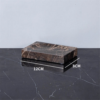 Brown Onyx Natural Marble Bathroom Accessories Luxury Marble Soap Dispenser Toothbrush Holder Soap Dish Tray Set for Bathroom