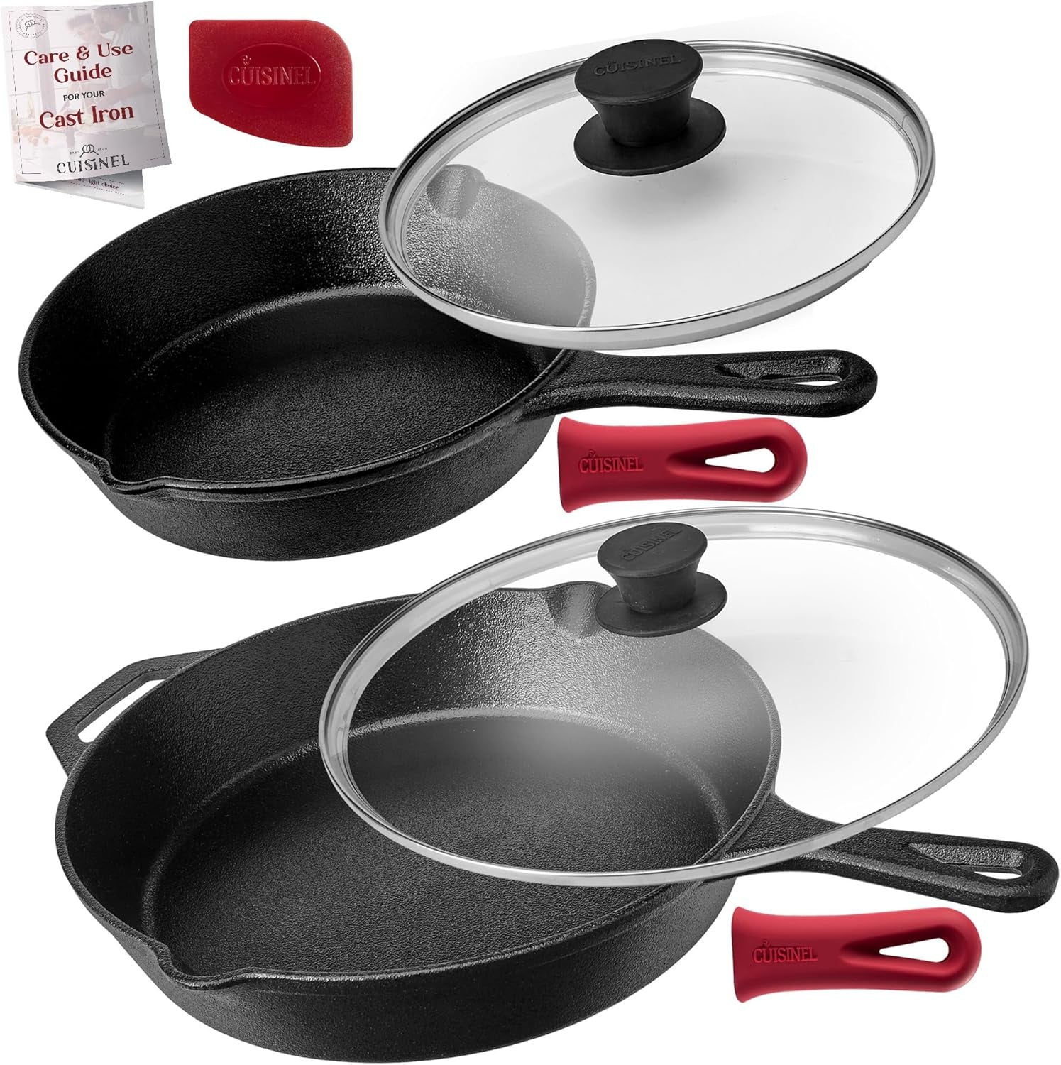 Cuisinel Cast Iron Skillets Set 