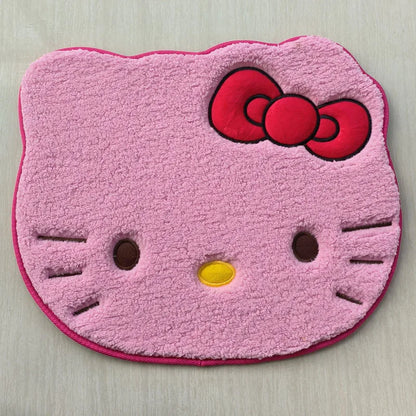 Sanrio Hello Kitty Designer Plush Rug Soft Doormat Floor Mat Carpet Home Living Bath Room Anti Slip Imitation Cashmere Gifts