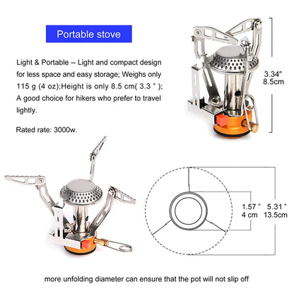 Widesea Camping One-Piece Gas Stove Heater