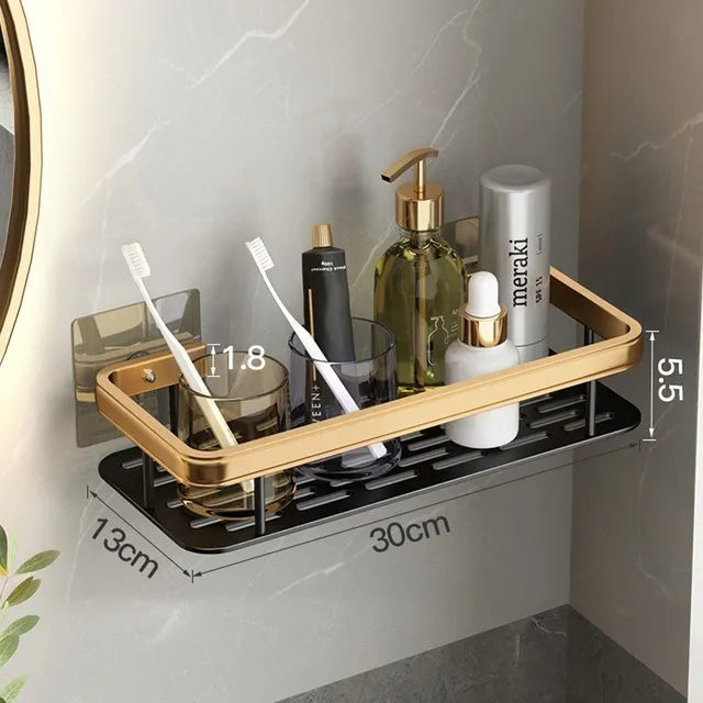 Rustproof Aluminum Bathroom Shelf