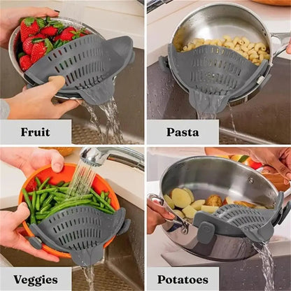 Adjustable Clip-On Pot Strainer